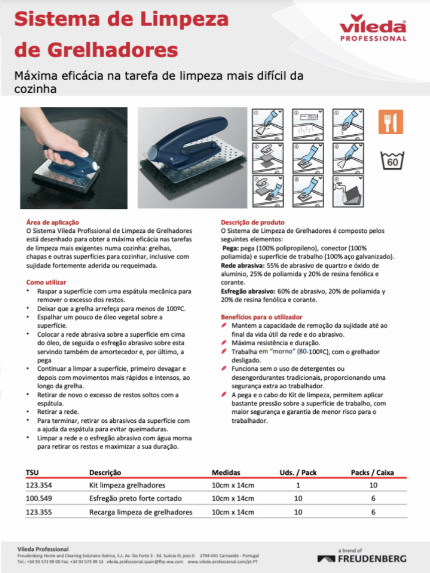 VILEDA KIT GRELHAS